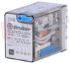 Immagine di MINIRELE' 4 SCAMBI 7A 24VDC C/TASTO PROVA+LED+IND.