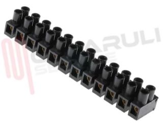 Immagine di MORSETTIERA IN NYLON 10MMQ NERA 12 POLI