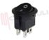Immagine di INTERRUTTORE BIPOLARE NERO TONDO 13A 250V I-O