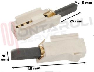 Immagine di CARBONCINO CON SUPPORTO PZ.2 MIS.5X10X28