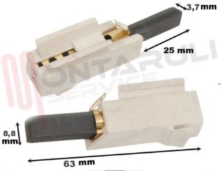 Immagine di CARBONCINI MOTORE C/SUPPORTO DIM. 4X9X25 MM. 2PZ.