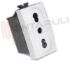 Immagine di PRESA BIVALENTE 2P+T 16A BIANCA TIPO P17/P11 ABB