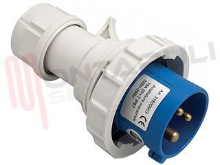 Immagine di SPINA MOBILE CEE 3P+T IP67 16A 220V BLU C/BLOCCO