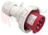 Immagine di SPINA MOBILE CEE 3P+T IP67 16A 380V ROSSA C/BLOCCO
