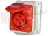 Immagine di PRESA FISSA PARETE CEE 2USCITE 3P+T 16A 380V IP67
