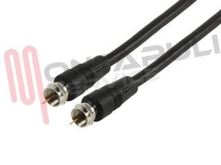 Immagine di CAVO ANTENNA SATELLITARE 10MT FEM-FEM DRITTO E DRITTO NERO