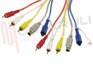 Immagine di CAVO AUDIO-VIDEO 3 RCA MASC / SVHS 7P /1 OPTICAL MT.1,5