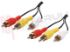 Immagine di CAVO AUDIO-VIDEO 3 RCA MASCHIO / 3 RCA MASCHIO MT.10