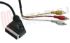 Immagine di CAVO SCART 21 POLI+SWITCH IN-OUT /3 RCA MASC. MT.2