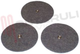 Immagine di KIT 3PZ. DISCO FELTRO CON BOTTONE