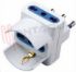 Immagine di ADATTATORE TRIPLO/SCHUKO 16A 2P+T BIANCO