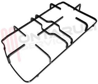 Immagine di GRIGLIA 2 FUOCHI PIATTINA NERA 422X212MM. DX FRANKE