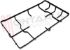 Immagine di GRIGLIA 2 FUOCHI PIATTINA NERA 390X230MM. CENTRALE FRANKE