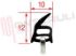 Immagine di GUARNIZIONE PORTA FORNO 4 LATI MAXI 640X370MM.
