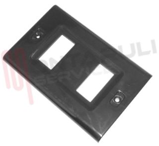 Immagine di PLACCA RETTANGOLARE NERA 2 POSTI SERIE MAGIC