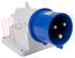 Immagine di SPINA FISSA PARETE CEE 90° 2P+T 32A 220V IP44