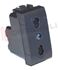 Immagine di PRESA 2P+T 10/16A BIVALENTE NERA 250V SERIE LIVING INTERNAT.